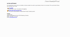 Desktop Screenshot of lostfound.raum108.de